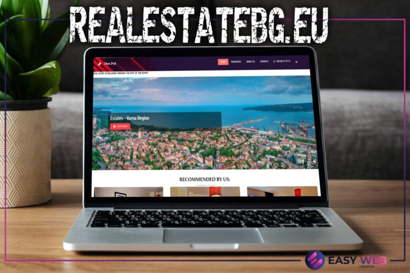 Изработка на сайт за недвижими имоти - REALESTATEBG
