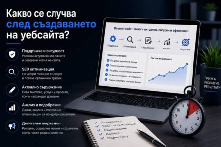 Открийте как професионалната поддръжка на сайт осигурява сигурност, бързина, актуално съдържание и устойчиво развитие на вашето онлайн присъствие.