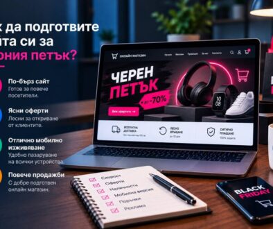 Подгответе сайта си за Черния петък с правилна стратегия за скорост, промоции, продуктови страници, реклама и лесно завършване на поръчките.
