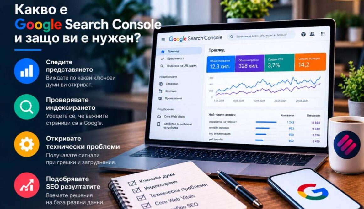 Разберете как работи индексирането на сайт в Google и как Google Search Console помага да откривате проблеми и да проверявате важните страници.